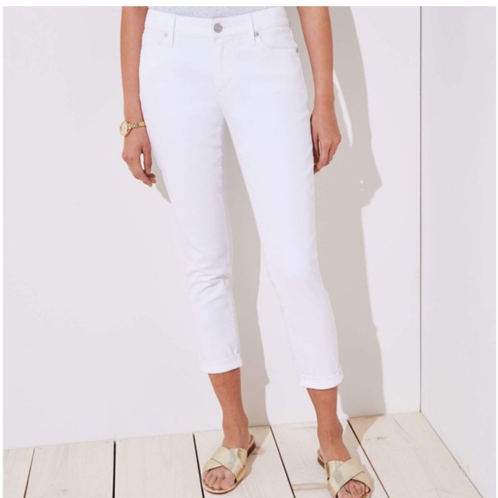 LOFT Women's White Jeans
